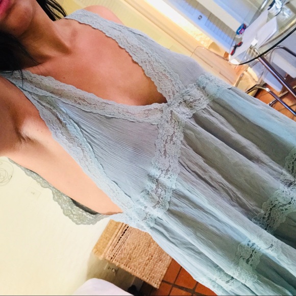 Free People lace tunic blouse - Picture 3 of 3